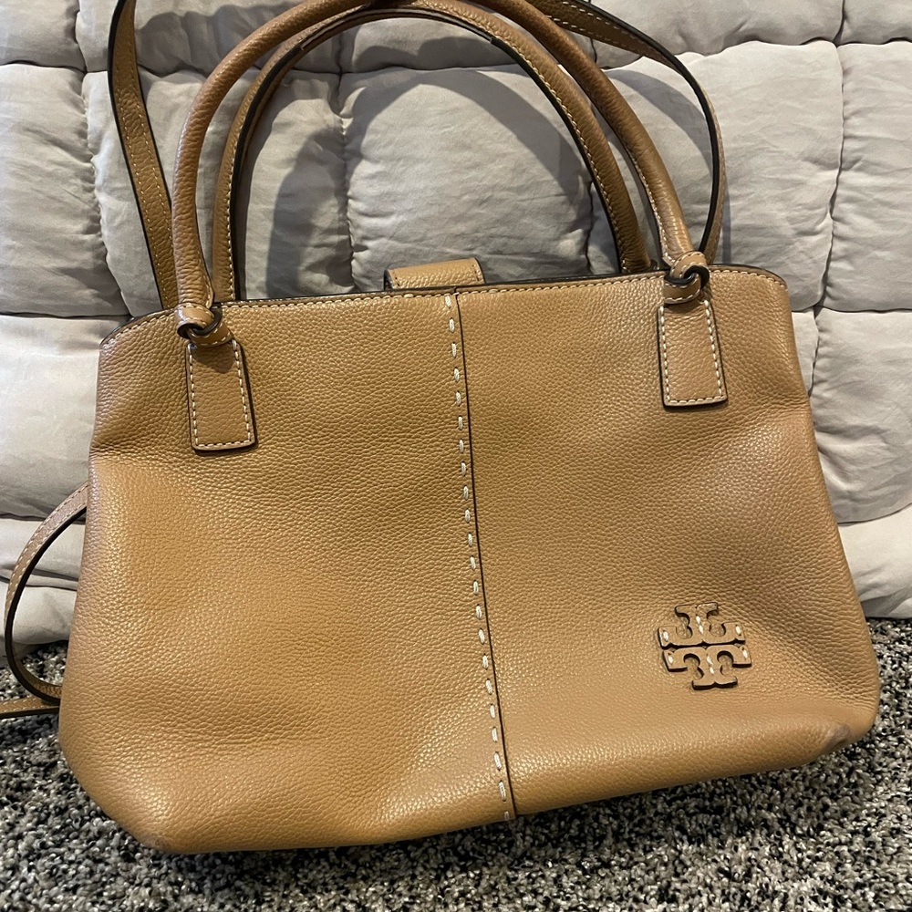 Tory Burch Brown Leather Satchel